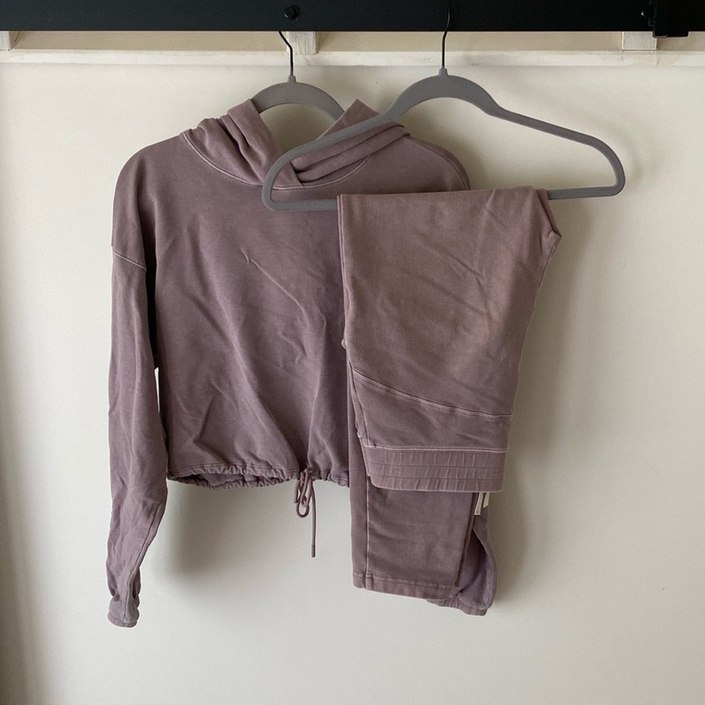 The Group Babaton Mauve Sweat Set